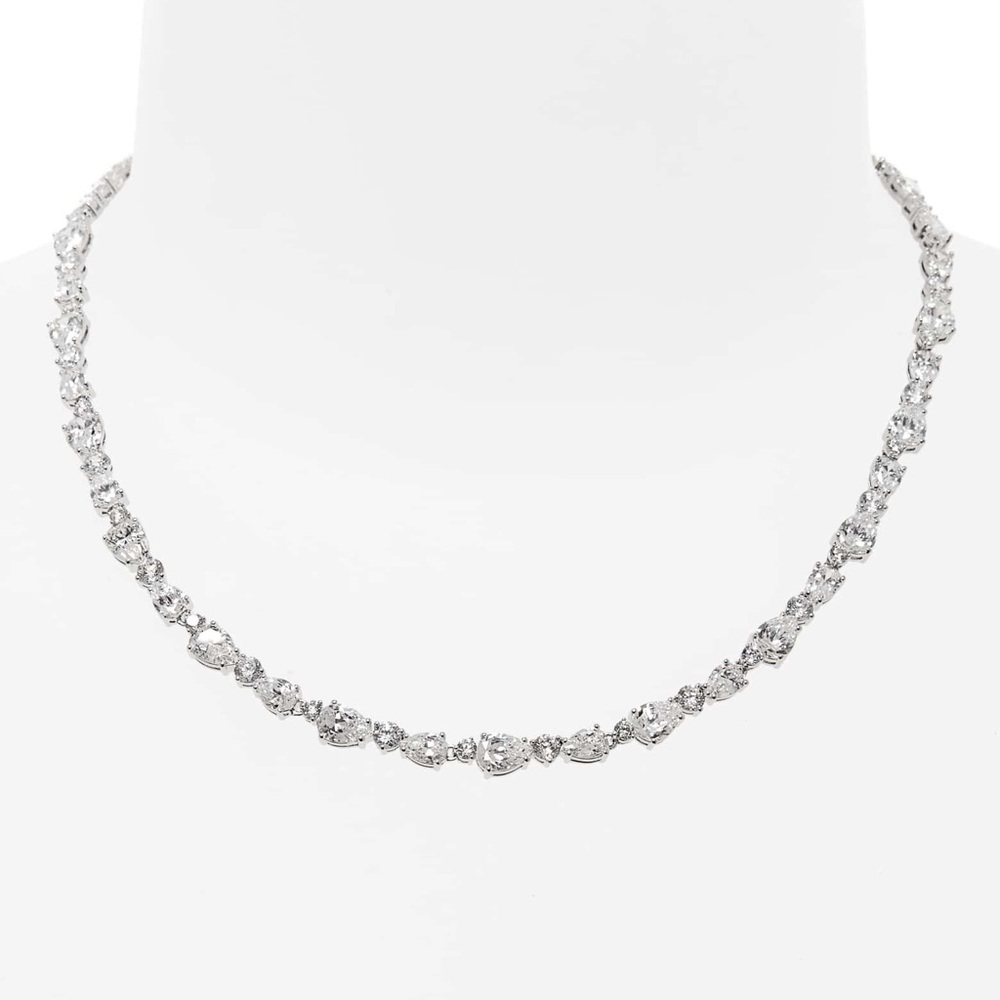 ☁️🆕 Nadri ☾Dazzling Pear + Round CZ Necklace ☾ - Picture 4 of 8